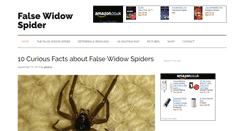 Desktop Screenshot of falsewidowspider.com